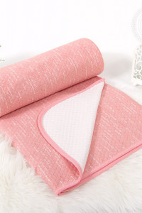 Одеяло-покрывало стеганое хлопок "Бусы" розовый