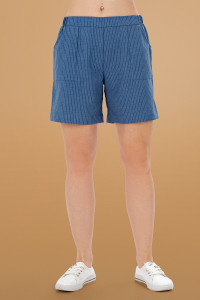 Шорты женские ODIS-Ш1ДЖ костюмная ткань (р-ры: 44-54) джинсовый