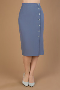 Юбка женская ODIS-Ю25ГО костюмная ткань (р-ры: 46-56) голубой