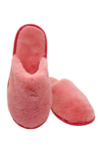 Тапки С-6ЖКТ-МР эко-мех (р-ры: 36-41) пыльно-розовый