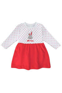 Платье для новорожденных "Шайни" 20756 интерлок (р-ры: 74-98) красный