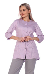 Блуза медицинская женская "Макена" CVC стрейч (р-ры: 40-62) сиреневый