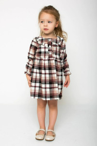 Платье детское "Ариэль-2" кулирка (р-ры: 98-128) коричневый