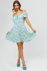 Платье женское П 320-17 прада (р-ры: 40-54) голубой