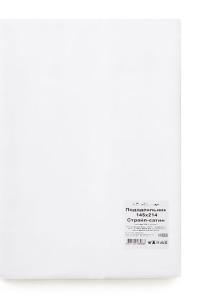 Пододеяльник классический страйп-сатин белый (последний размер) 175х214
