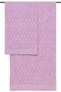 Полотенце махровое "Джульетта" сиренево-розовый (сирень) (последний размер) 50х80