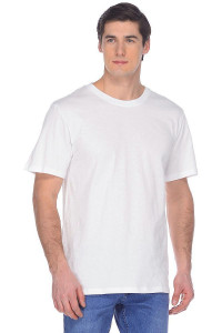 Мужская футболка "Гарант" хлопок (р-ры: S-3XL) белый