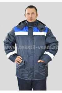 Куртка рабочая мужская "Стандарт" (р-ры: 44-62) синий