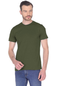 Мужская футболка "Vestco" хлопок (р-ры: M-5XL) темный хаки
