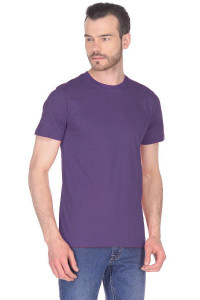 Мужская футболка "Vestco" хлопок (р-ры: M-4XL) фиолетовый