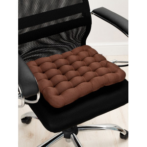 Сидушка-подушка для мебели с гречневой лузгой темп "Bio-Line" PSG25 шоколадный