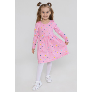 Платье для новорожденных "Анита" 10040 интерлок (р-ры: 80-98) розовый