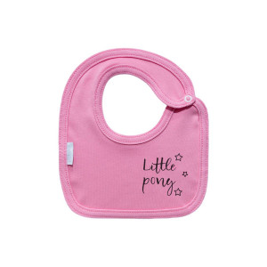 Нагрудник для новорожденных "Фанни" 20751 интерлок розовый