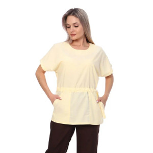 Блуза медицинская женская "Анжелика" панацея (р-ры: 40-58) желтый
