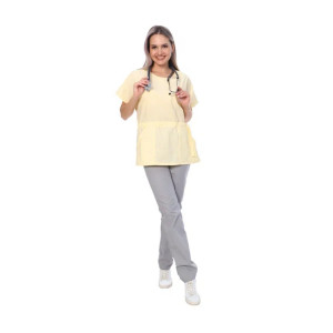 Блуза медицинская женская "Анжелика" панацея (р-ры: 40-58) желтый