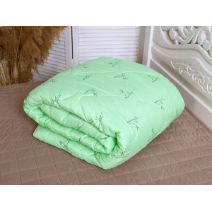 Одеяло "Бамбук" полиэстер всесезонное зеленый