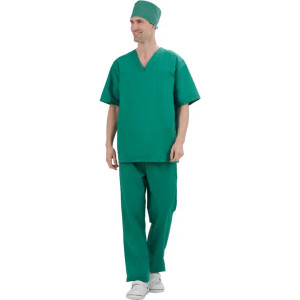 Костюм хирурга мужской тиси (р-ры: 44-68) зеленый