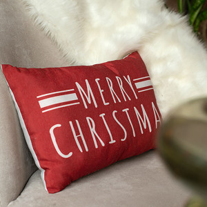 Подушка декоративная с фотопечатью "Веселого рождества