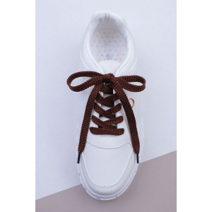 Шнурки для обуви №GL47-1 - упаковка 2 пары темно-коричневый