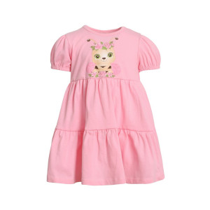 Платье детское "Вероника-1" кулирка (р-ры: 86-116) розовый