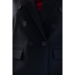 Пиджак женский ПДЖ 001 костюмная ткань (последний размер) черный 44