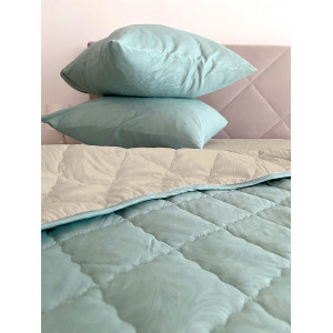 Набор для сна с одеялом КМ-020 мята-бежевый
