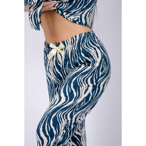 Пижама женская "Классика" кулирка (р-ры: 42-52) волна