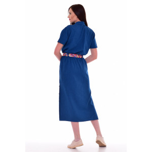 Платье женское Ф165б плательная ткань (последний размер) бирюза 54
