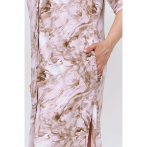 Платье-рубашка женское "Белль" 1287 кулирка (р-ры: 44-58) бежевый