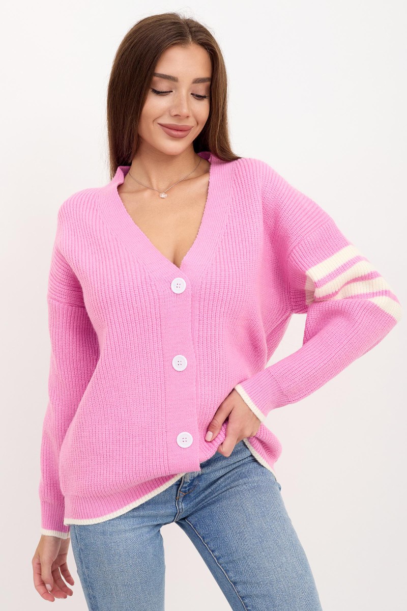 Jaket sweater pink 2025