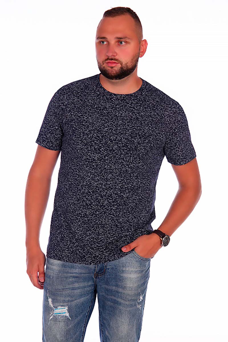 Футболка мужская "Березка" кулирка (р-ры: 48-58) индиго – купить за 680 ...