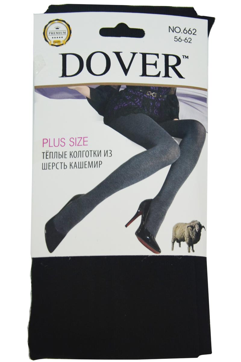Колготки женские теплые из кашемира супер гигант Dover №662 черные –  купить за 370 руб. в интернет магазине Текстиль Всем