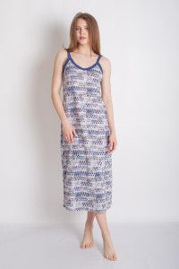 Платье женское "Шакира Б" кулирка (р-ры: 44-58) синий