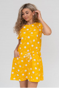Платье женское П-014 кулирка (р-ры: 46-56) желтый