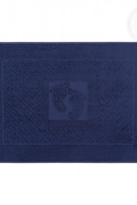 Полотенце махровое "Ножки" темно-синий