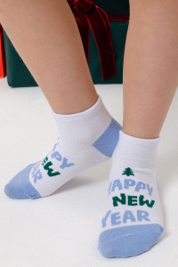 Носки детские стандарт "Сноу" - упаковка 3 пары голубой