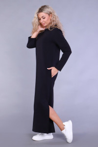 Платье женское П891 трикотаж (р-ры: 44-54) черный