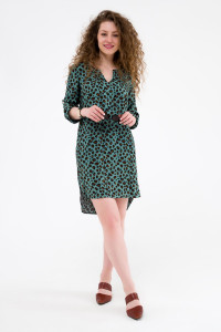 Платье-туника женское ODIS-П424БИ плательная ткань (р-ры: 46-54) бирюзовый
