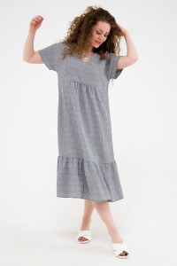 Платье женское ODIS-П443Т/СЕ плательная ткань (р-ры: 46-54) темно-серый