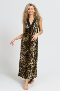 Сорочка женская С-16 вискоза набивная (р-ры: 46-56) леопардовый