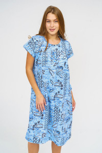 Платье женское 520 кулирка (последний размер) голубой 58
