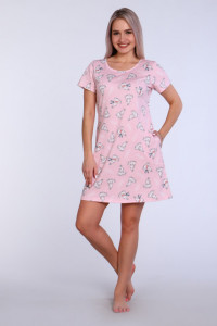 Платье женское П892 кулирка (р-ры: 44-58) розовый