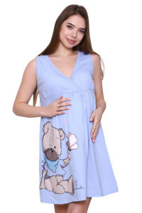 Сорочка для беременных АЮ-А-4003/1 кулирка (р-ры: 44-54) голубой