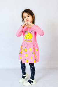 Платье детское №83009 кулирка (р-ры: 28-36) светло-розовый