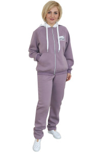 Костюм двойка женский К3085 футер 3-х нитка с начесом (последний размер) 62