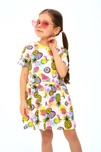 Платье детское "Витаминка" трикотаж (р-ры: 92-134) желтый