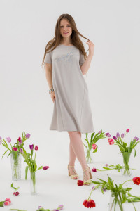 Платье женское ODIS-П450СЕ трикотаж (р-ры: 46-56) серый