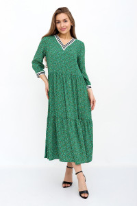 Платье женское "Ева З" трикотаж (р-ры: 44-54) зеленый