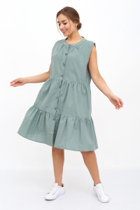 Платье женское "Зарина З" трикотаж (р-ры: 46-52) зеленый