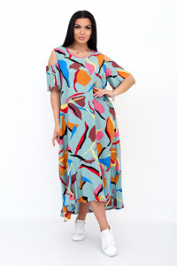 Платье женское "Манго О" трикотаж (р-ры: 50-60) оливковый